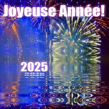 carte de vœux Joyeuse Année 2025