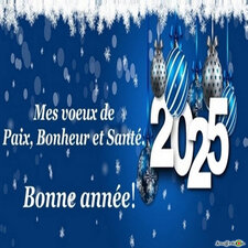 Bonne année bonheur et santé 2025