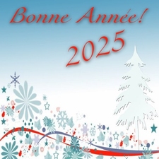 carte de vœux bonne année 2025